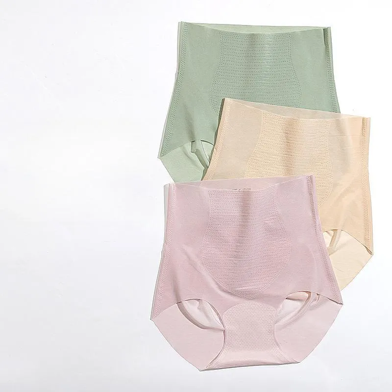 Waist Butt Lift Panty Pack Of 4 (Purple, Pista Green, pink, yellow)