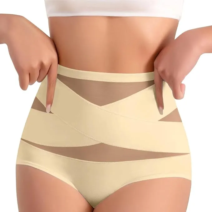 High-Waisted Women's Panties (BEIGE)